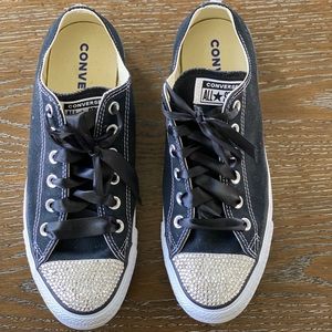 Converse (Black Bling) Chuck Taylor’s Size 9.5
